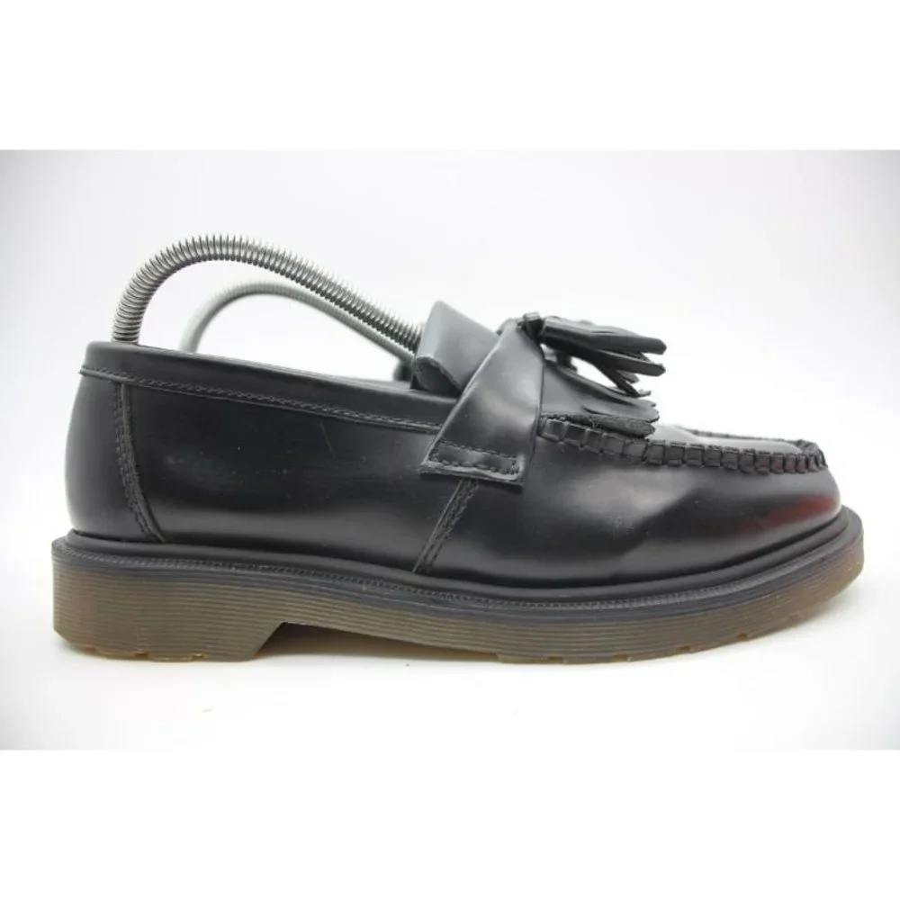 Dr. Martens Adrian Men's 8 / Women's 9 Black Platform Leather Loafers Shoes